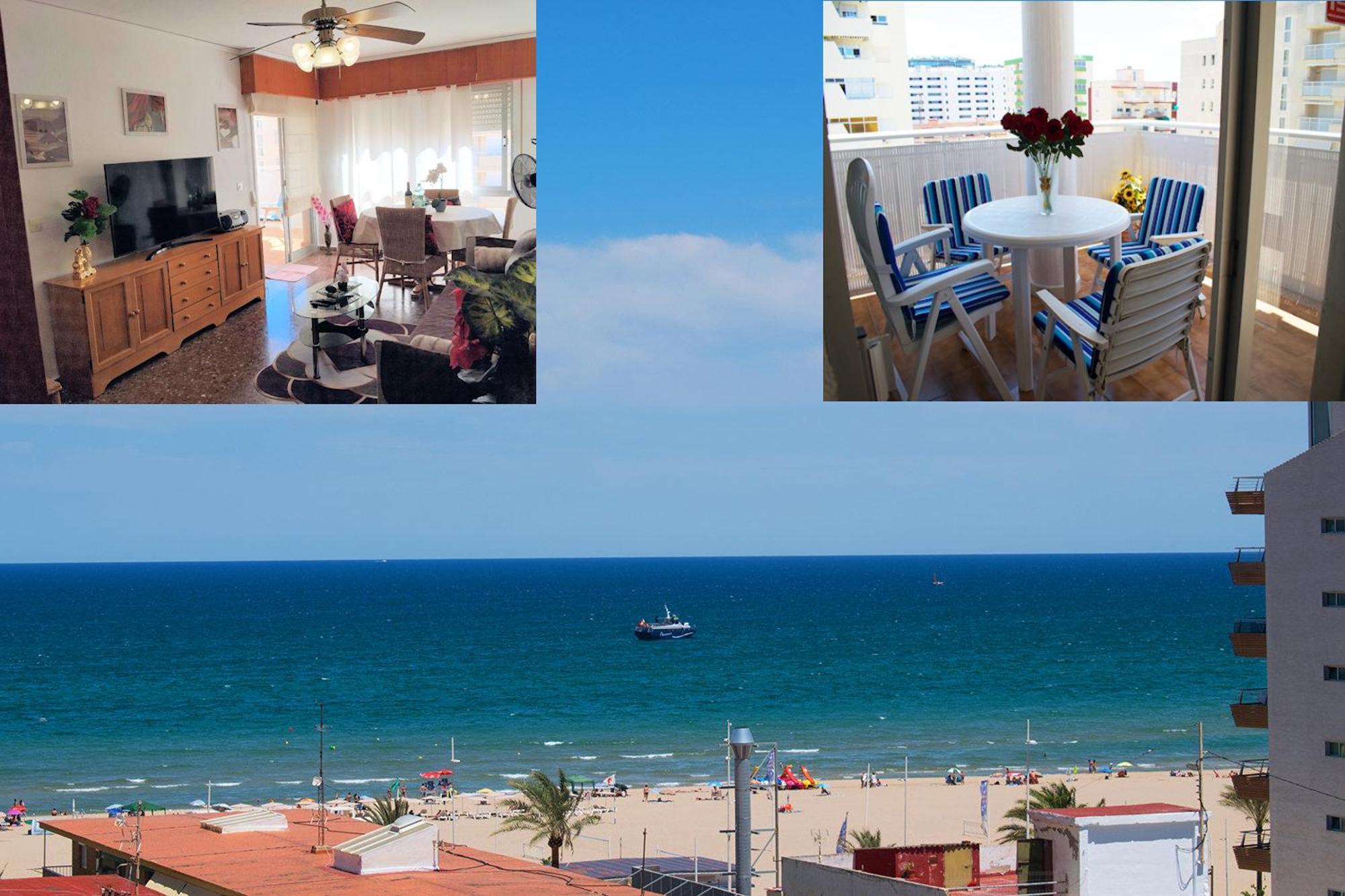 El Tiburon - Piso con espectaculares vistas al mar - solo para familias ideal para 4 personas Playa de Gandia Bagian luar foto